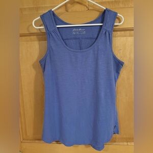 Eddie Bauer solid essential tank top womens bra coverage scoop neck size small